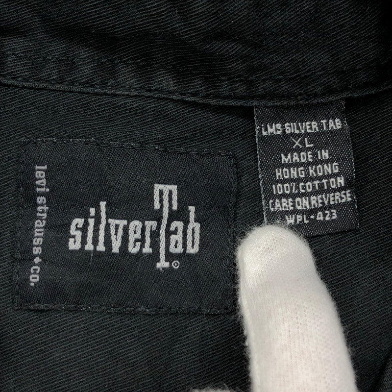 【ジャンク品】【メンズ】 Levi's リーバイス Silver Tab シルバータブ シャツ カジュアルシャツ 長袖 トップス 146-240422-hn-02-fur サイズ：XL カラー：ブラック 万代Net店