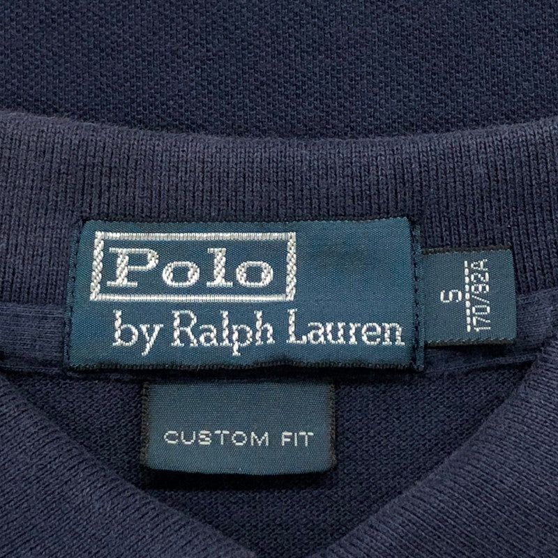 【現状渡し品】【メンズ】 POLO RALPH LAUREN ポロ・ラルフローレン ポロシャツ 半袖 トップス  147-240428-hn-01-fur サイズ：S カラー：ネイビー/オレンジ 万代Net店