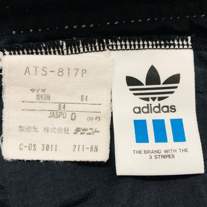 【ジャンク品】【メンズ】 adidas アディダス ATS-817 ナイロンパンツ ボトムス 159-240731-hn-04-fur サイズ：0(XL相当) カラー：ブラック/ホワイト 万代Net店