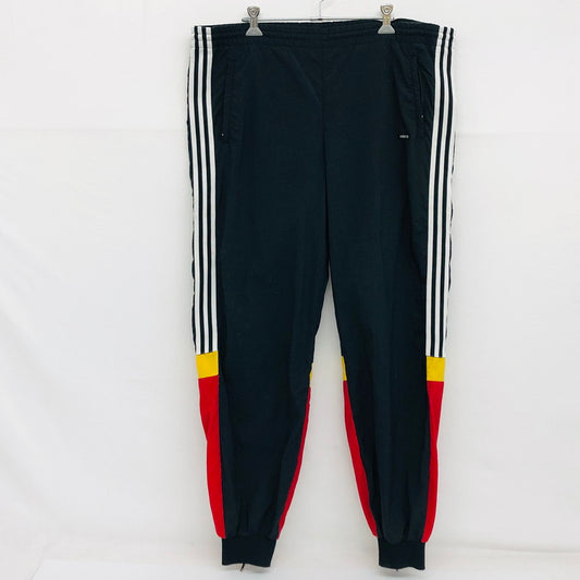 【ジャンク品】【メンズ】 adidas アディダス ATS-817 ナイロンパンツ ボトムス 159-240731-hn-04-fur サイズ：0(XL相当) カラー：ブラック/ホワイト 万代Net店