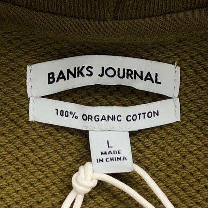 【中古美品】【メンズ】 BANKS バンクス PRIMARY DELUXE HOODIE プライマリーデラックスフーディ パーカー スウェット 長袖 トップス 150-240803-hn-07-fur サイズ：L カラー：ミリタリーオリーブ 万代Net店