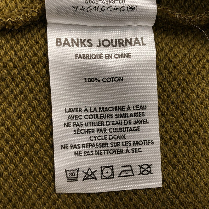 【中古美品】【メンズ】 BANKS バンクス PRIMARY DELUXE HOODIE プライマリーデラックスフーディ パーカー スウェット 長袖 トップス 150-240803-hn-07-fur サイズ：L カラー：ミリタリーオリーブ 万代Net店