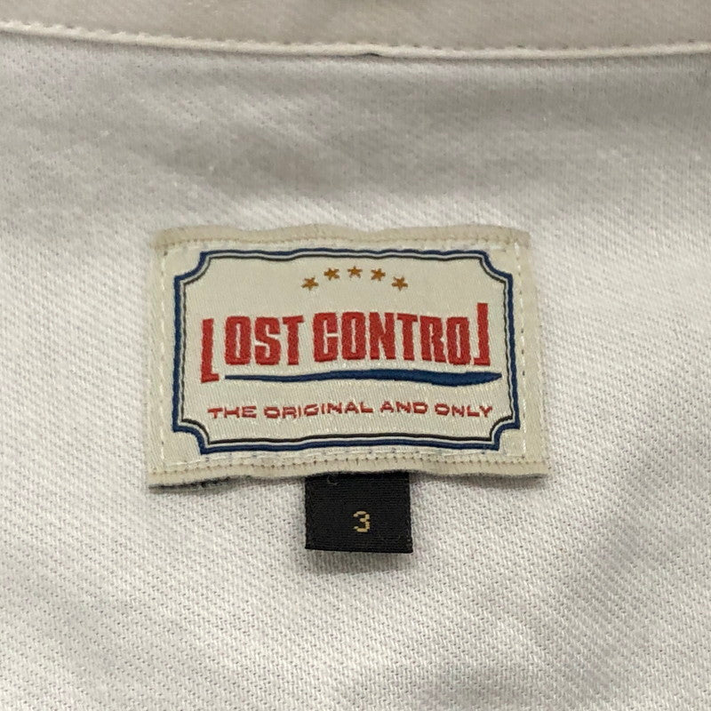 【中古品】【メンズ】 LOST CONTROL ロストコントロール 長袖シャツ カジュアルシャツ トップス 145-240319-hn-06-fur サイズ：3 カラー：ブルー系 万代Net店