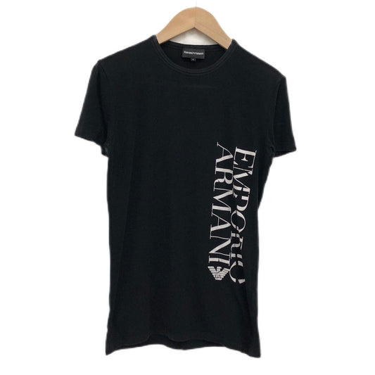 【中古品】【メンズ】 Emporio Armani エンポリオ・アルマーニ Tシャツ 半袖 トップス  141-240615-hn-03-fur サイズ：S カラー：ブラック 万代Net店