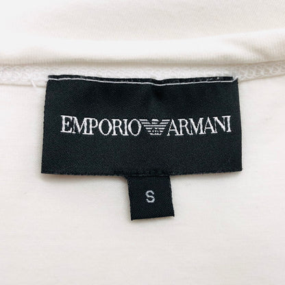 【中古美品】【メンズ】 Emporio Armani エンポリオ・アルマーニ Tシャツ 半袖 トップス  141-240614-hn-02-fur サイズ：S カラー：ホワイト 万代Net店