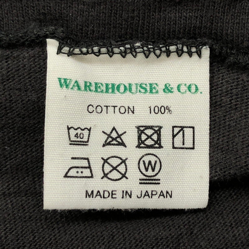 【現状渡し品】【メンズ】 WARE HOUSE&CO. ウェアハウス JUST LOOKING ジャストルッキング Tシャツ 半袖 トップス 147-240610-hn-07-fur サイズ：L カラー：スミクロ 万代Net店