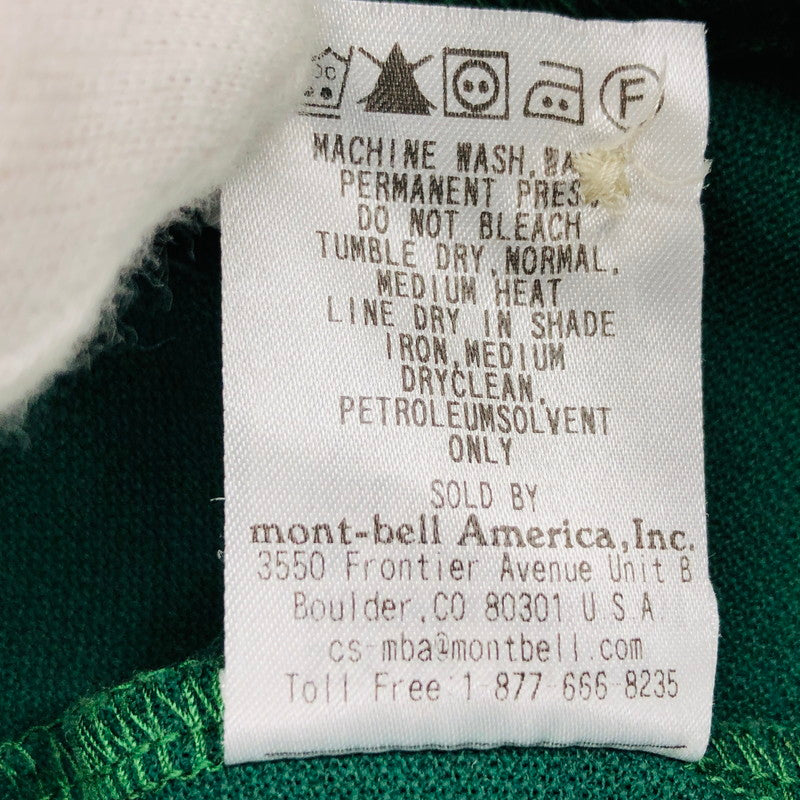 【中古品】【メンズ】 mont-bell モンベル 1114230 ロングスリーブ ポロシャツ 長袖 トップス  144-240818-hn-05-fur サイズ：XL カラー：グリーン 万代Net店