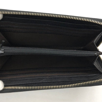 【中古品】【メンズ】 LUGARD ラガード レザー 二つ折り財布 長財布 200-240719-hn-01-fur カラー：ブラック 万代Net店