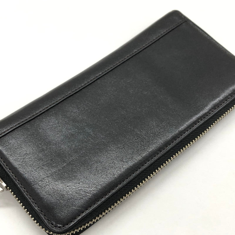 【中古品】【メンズ】 LUGARD ラガード レザー 二つ折り財布 長財布 200-240719-hn-01-fur カラー：ブラック 万代Net店