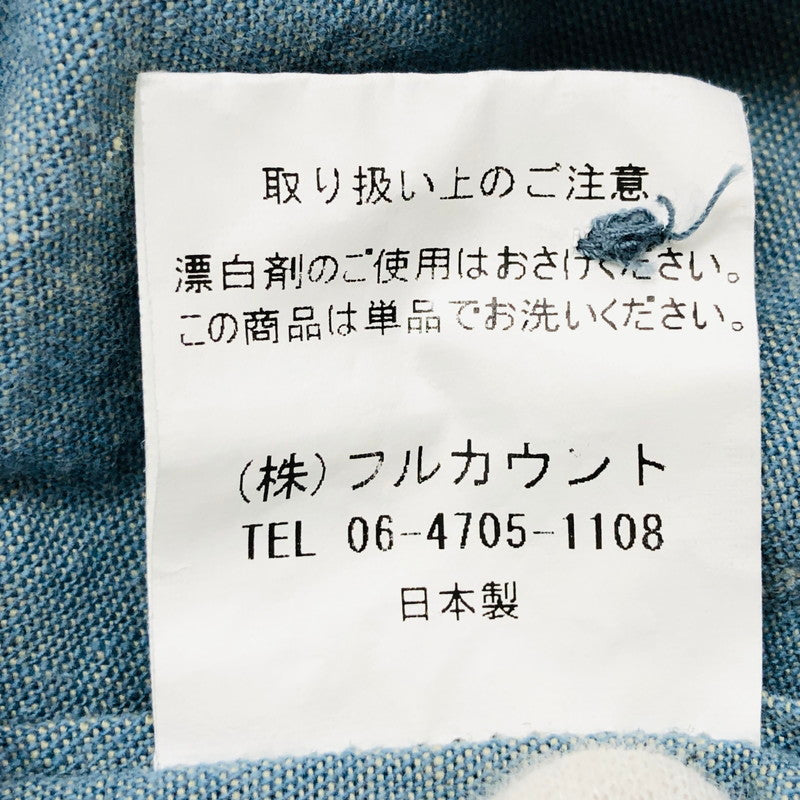 【中古品】【メンズ】 FULLCOUNT フルカウント シャンブレーシャツ カジュアルシャツ 長袖 トップス 145-240917-hn-02-fur サイズ：38 カラー：ブルー 万代Net店