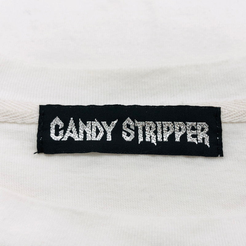 【中古品】【レディース】 CANDY STRIPPER キャンディストリッパー Tシャツ 長袖 トップス  170-240731-hn-06-fur サイズ：2 カラー：ホワイト 万代Net店