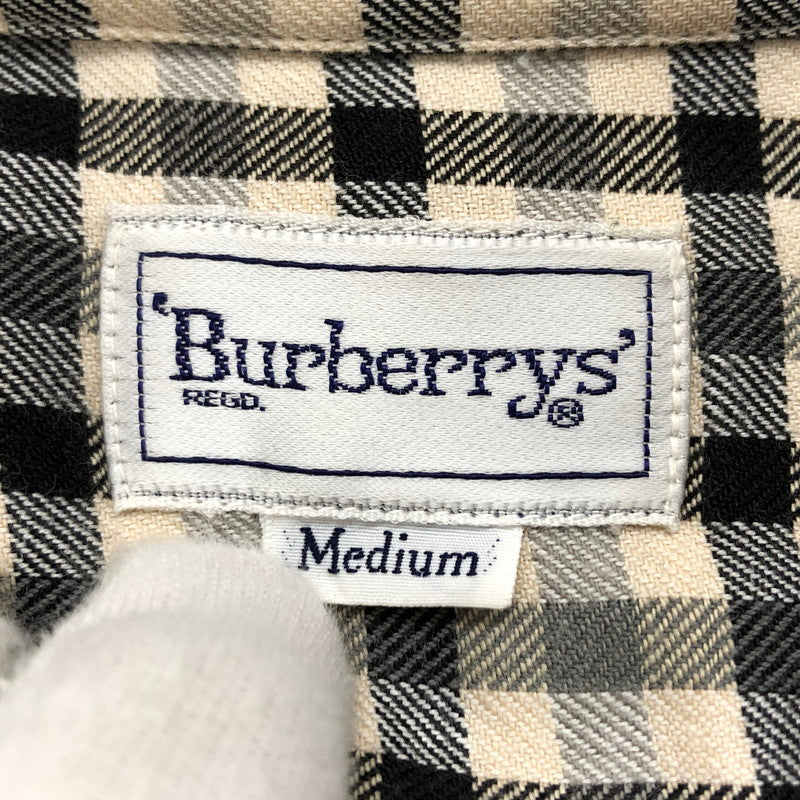 【現状渡し品】【メンズ】 BURBERRY バーバリー 長袖シャツ カジュアルシャツ トップス 141-240910-hn-02-fur サイズ：M カラー：グレー系 万代Net店