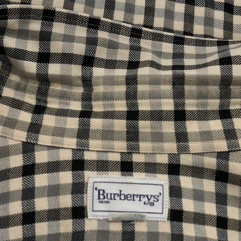 【現状渡し品】【メンズ】 BURBERRY バーバリー 長袖シャツ カジュアルシャツ トップス 141-240910-hn-02-fur サイズ：M カラー：グレー系 万代Net店