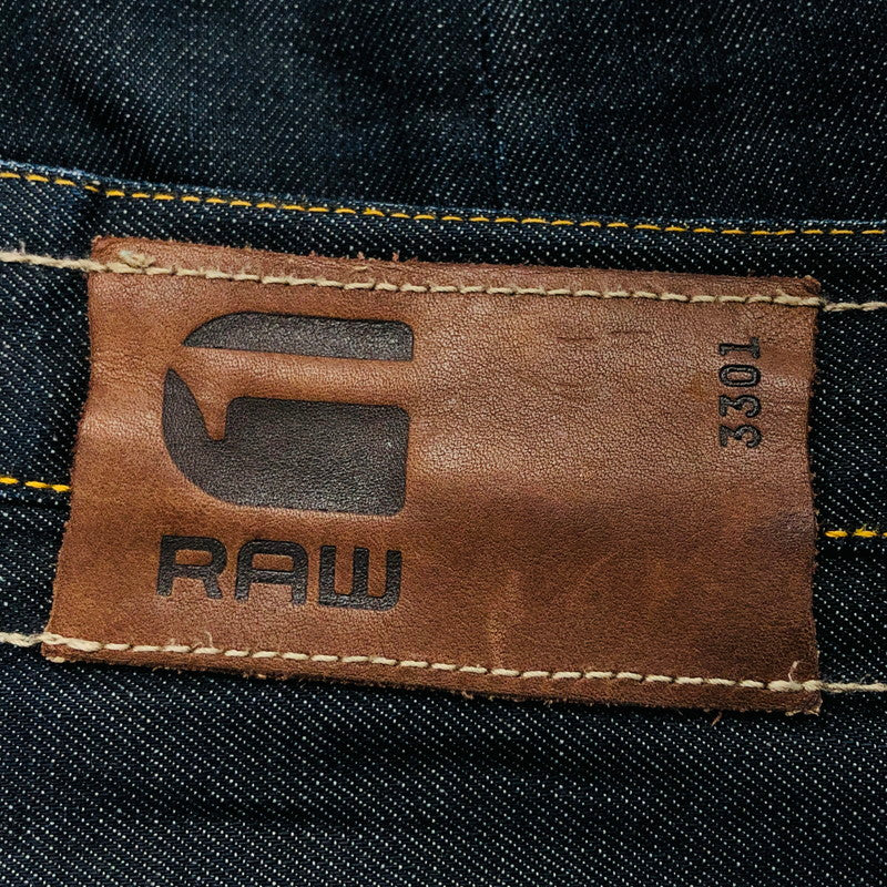 【中古品】【メンズ】 G-STAR RAW ジースター・ロゥ Slim Jeans 3301SLIM スリムジーンズ デニムパンツ ボトムス 141-240815-hn-03-fur サイズ：28 カラー：インディゴ 万代Net店