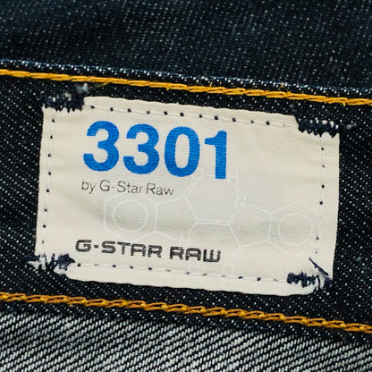 【中古品】【メンズ】 G-STAR RAW ジースター・ロゥ Slim Jeans 3301SLIM スリムジーンズ デニムパンツ ボトムス 141-240815-hn-03-fur サイズ：28 カラー：インディゴ 万代Net店