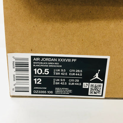 【中古品】【メンズ】 NIKE ナイキ AIR JORDAN XXXVIII PF DZ3355 106 エア ジョーダン 38 PF スニーカー 靴 160-240816-hn-01-fur サイズ：28.5cm US 10.5 カラー：ホワイト/ブラック系 万代Net店