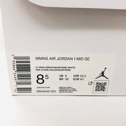 【中古品】【レディース】 NIKE ナイキ Women's Air Jordan 1 Mid SE "Light Iron Ore" DN4045-001 ウィメンズ エア ジョーダン1 ミッド エスイー ライト アイアン オレ スニーカー 靴 160-240824-hn-02-fur サイズ：25.5cm US 8.5 カラー：マルチカラー 万代Net店