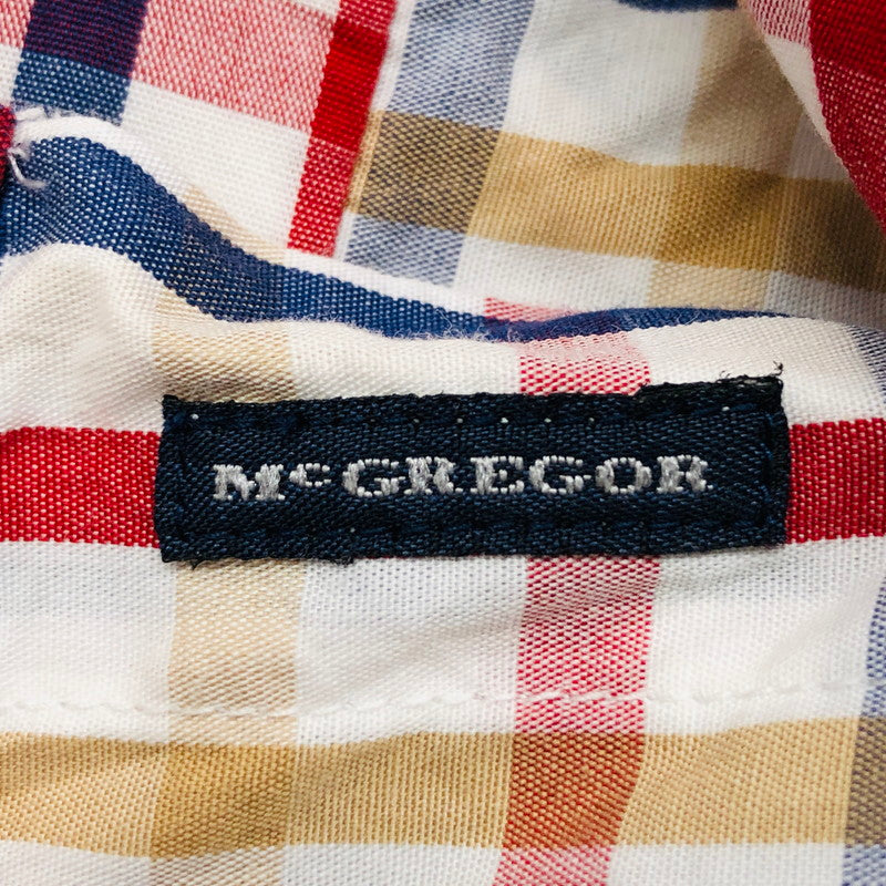 【中古品】【メンズ】 McGregor マックレガー 90's チェックシャツ カジュアルシャツ 半袖 トップス 146-240901-hn-08-fur サイズ：L カラー：マルチカラー 万代Net店