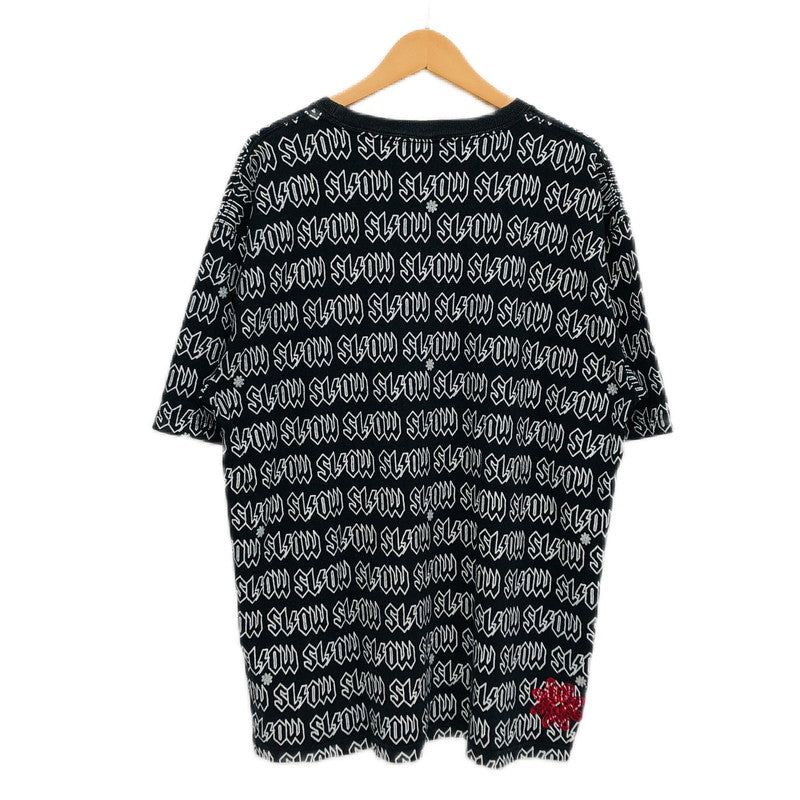 【中古品】【メンズ】 Phatee wear ファッティー 総柄Ｔシャツ 半袖 トップス 147-240901-hn-03-fur サイズ：XL カラー：ブラック/ホワイト 万代Net店