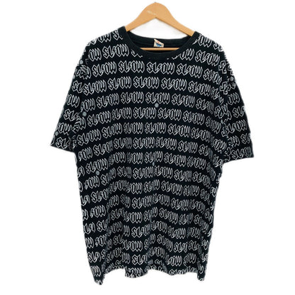 【中古品】【メンズ】 Phatee wear ファッティー 総柄Ｔシャツ 半袖 トップス 147-240901-hn-03-fur サイズ：XL カラー：ブラック/ホワイト 万代Net店