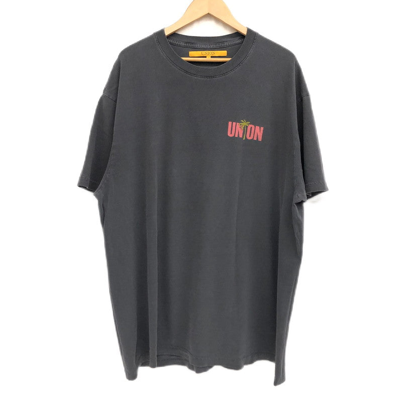 【中古品】【メンズ】 UNION ユニオン Wha Gwaan Tee ワー グワン Tシャツ 半袖 トップス 142-240908-hn-05-fur サイズ：V (2XL相当) カラー：ブラック 万代Net店