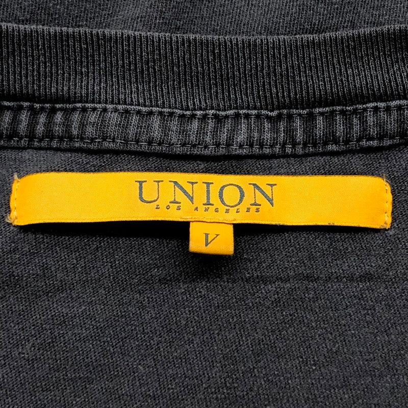 【中古品】【メンズ】 UNION ユニオン Wha Gwaan Tee ワー グワン Tシャツ 半袖 トップス 142-240908-hn-05-fur サイズ：V (2XL相当) カラー：ブラック 万代Net店