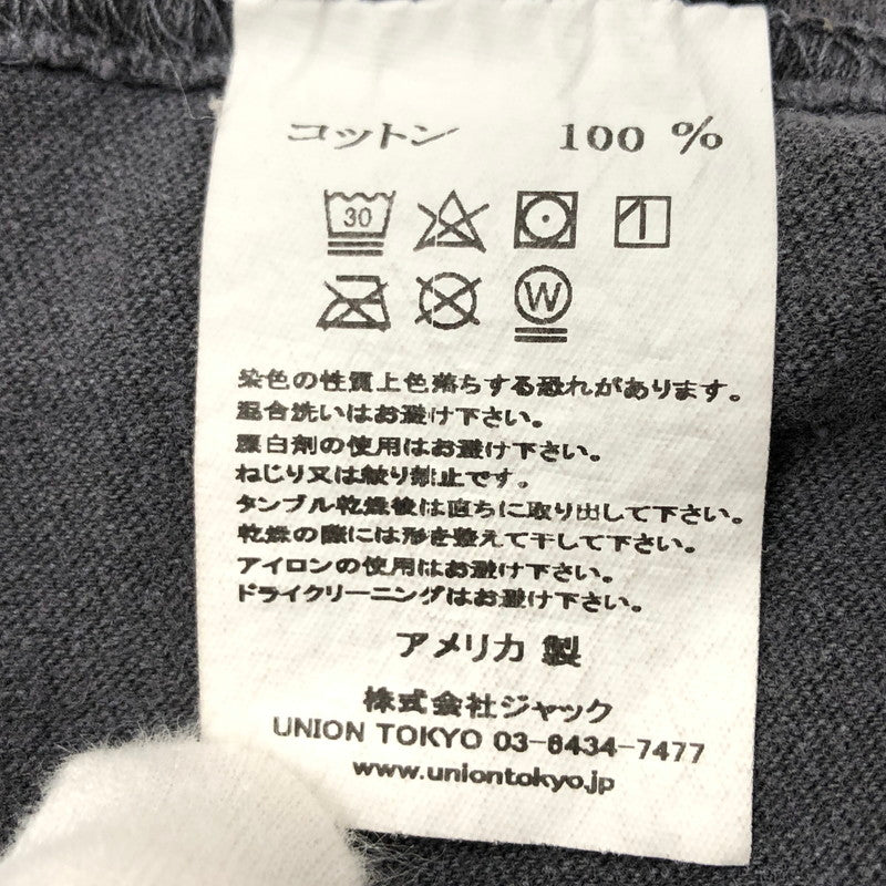 【中古品】【メンズ】 UNION ユニオン Wha Gwaan Tee ワー グワン Tシャツ 半袖 トップス 142-240908-hn-05-fur サイズ：V (2XL相当) カラー：ブラック 万代Net店