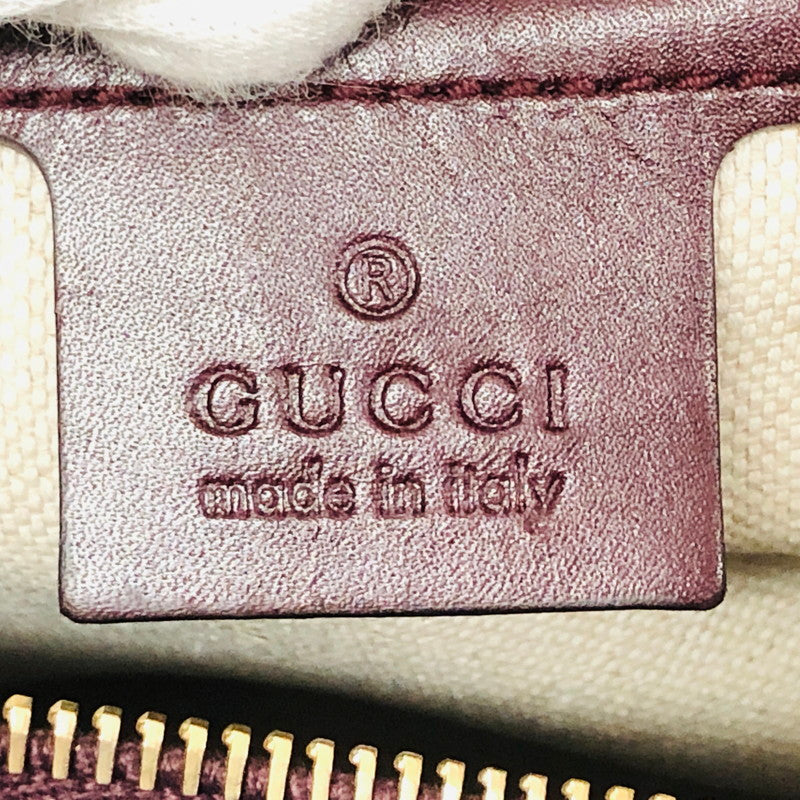 【中古品】【レディース】 GUCCI グッチ バーガンディ ハンドバッグ カバン 183-240925-hn-01-fur カラー：バーガンディ系 万代Net店