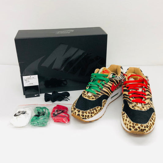 【中古品】【メンズ】 NIKE ナイキ ×atmos AIR MAX 1 DLX ANIMAL PACK2.0 AQ0928-700 アトモス エアマックス 1 デラックス アニマルパック2.0 スニーカー シューズ 靴 160-241004-hn-01-fur サイズ：29.0cm US 11 カラー：マルチカラー 万代Net店