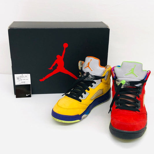 【中古品】【メンズ】 NIKE ナイキ AIR JORDAN 5 ”WHAT THE" CZ5725-700 ナイキ エアジョーダン 5 ワット ザ スニーカー シューズ 靴 160-241018-hn-04-fur サイズ：26.5cm US 8.5 カラー：マルチカラー 万代Net店