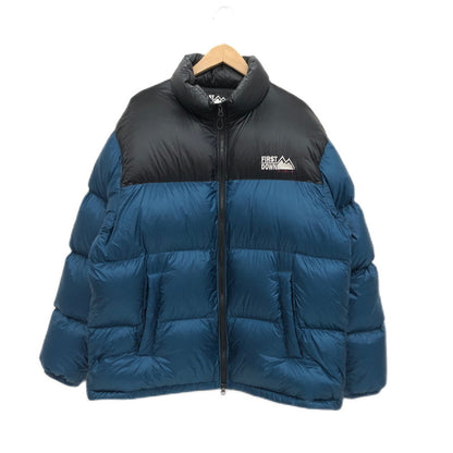 【中古品】【メンズ】 FIRST DOWN ファーストダウン LIGHT BUBBLE DOWN JKT F542014 ライトバブル ダウンジャケット アウター 147-241120-hn-04-fur サイズ：XL カラー：ブラック/ブルー 万代Net店