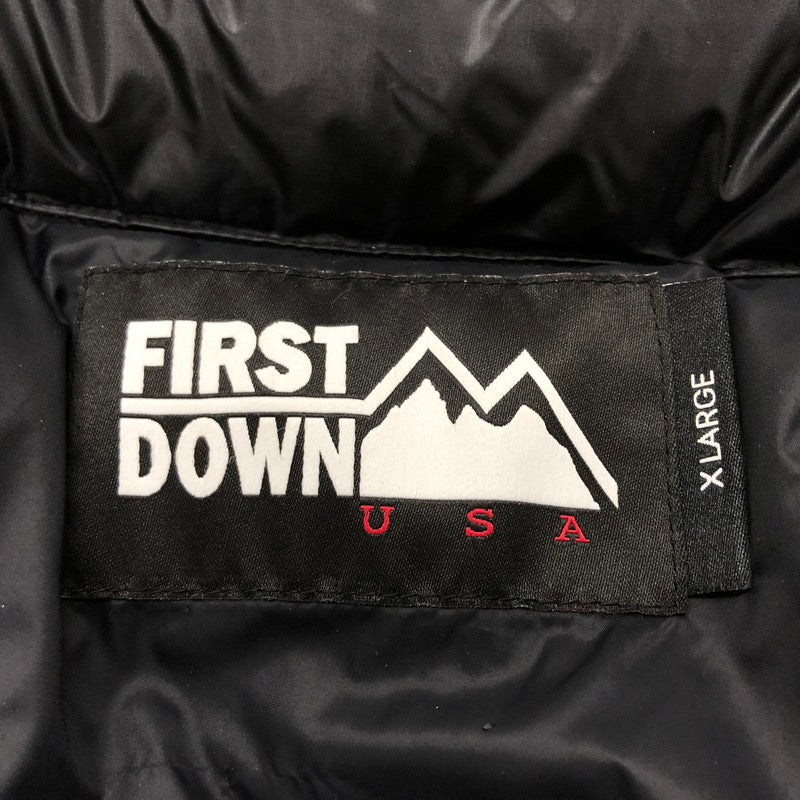 【中古品】【メンズ】 FIRST DOWN ファーストダウン LIGHT BUBBLE DOWN JKT F542014 ライトバブル ダウンジャケット アウター 147-241120-hn-04-fur サイズ：XL カラー：ブラック/ブルー 万代Net店