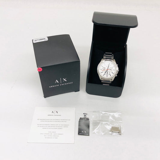 【中古品】【メンズ】 ARMANI EXCHANGE アルマーニエクスチェンジ Drexler AX2624 ドレクスラー クォーツ 電池式 腕時計 197-241118-hn-02-fur カラー：シルバー系 万代Net店