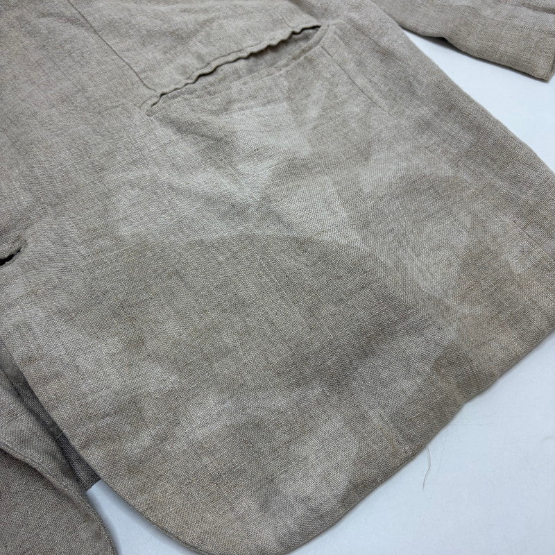 【現状渡し品】【メンズ】 OLD GAP オールド ギャップ 香港製 LINEN JACKET リネン テーラード ジャケット 146-260520-yt-05-fur サイズ：L カラー：グレー系 万代Net店