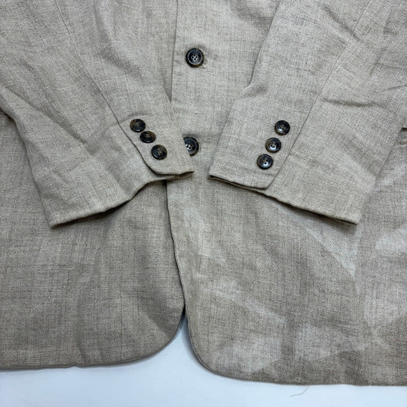 【現状渡し品】【メンズ】 OLD GAP オールド ギャップ 香港製 LINEN JACKET リネン テーラード ジャケット 146-260520-yt-05-fur サイズ：L カラー：グレー系 万代Net店