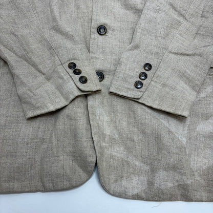 【現状渡し品】【メンズ】 OLD GAP オールド ギャップ 香港製 LINEN JACKET リネン テーラード ジャケット 146-260520-yt-05-fur サイズ：L カラー：グレー系 万代Net店
