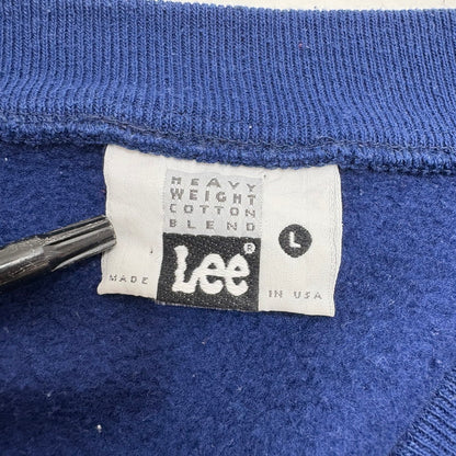 【現状渡し品】【メンズ】 LEE リー 90S V NECK HEAVY WAIGT SWEAT Ⅴネック ヘビーウェイト スウェット 146-260520-yt-09-fur サイズ：L カラー：ネイビー 万代Net店