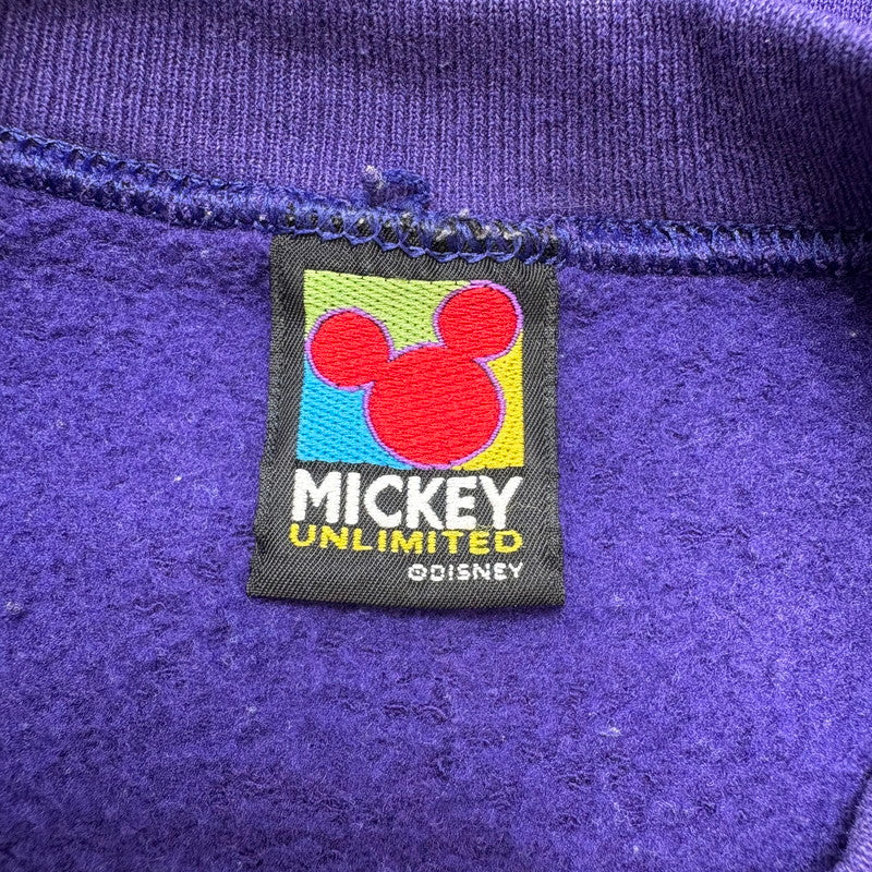【中古品】【メンズ】 DISNEY ディズニー 90'S MICKEY PRINT SWEATSHIRT ミッキーマウス スウェット トップス トレーナー 146-260519-yt-03-fur サイズ：不明 カラー：パープル 万代Net店