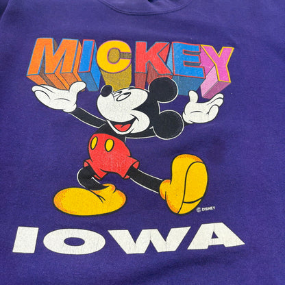 【中古品】【メンズ】 DISNEY ディズニー 90'S MICKEY PRINT SWEATSHIRT ミッキーマウス スウェット トップス トレーナー 146-260519-yt-03-fur サイズ：不明 カラー：パープル 万代Net店
