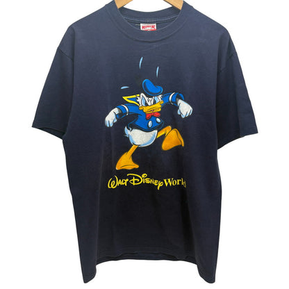 【中古品】【メンズ】 MICKEY INC ミッキーUSA製 00S DONALD DUCK SS TEE ドナルドダック 半袖 トップス 146-260519-yt-01-fur サイズ：L カラー：ネイビー 万代Net店