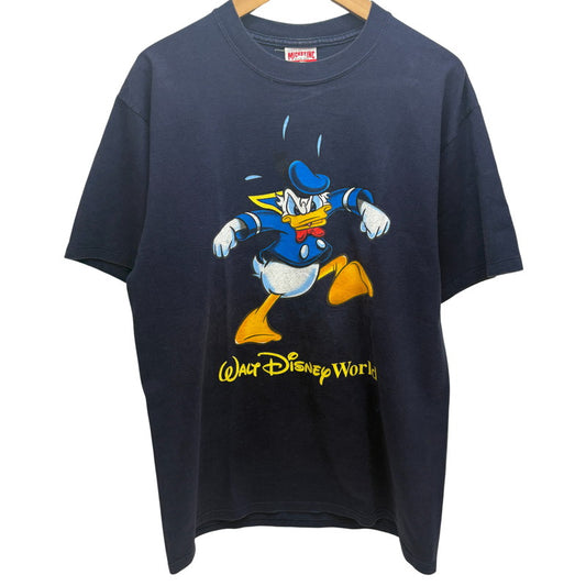 【中古品】【メンズ】 MICKEY INC ミッキーUSA製 00S DONALD DUCK SS TEE ドナルドダック 半袖 トップス 146-260519-yt-01-fur サイズ：L カラー：ネイビー 万代Net店