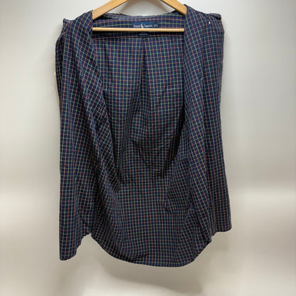 【中古品】【メンズ】 RALPH LAUREN ラルフローレン 90S PONY EMBROIDERY BLAKE LS BD CHECK SHIRT ブレイク 長袖 シャツ 146-260520-yt-02-fur サイズ：XL カラー：ネイビー 万代Net店