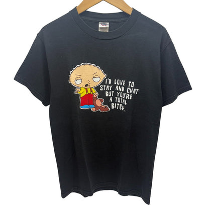 【中古品】【メンズ】 DELTA PRO WEIGHT デルタ プロ ウェイト 00S FAMILY GUY MESSAGE SS TEE ファミリー・ガイ 半袖 トップス 146-260519-yt-02-fur サイズ：S カラー：ブラック 万代Net店