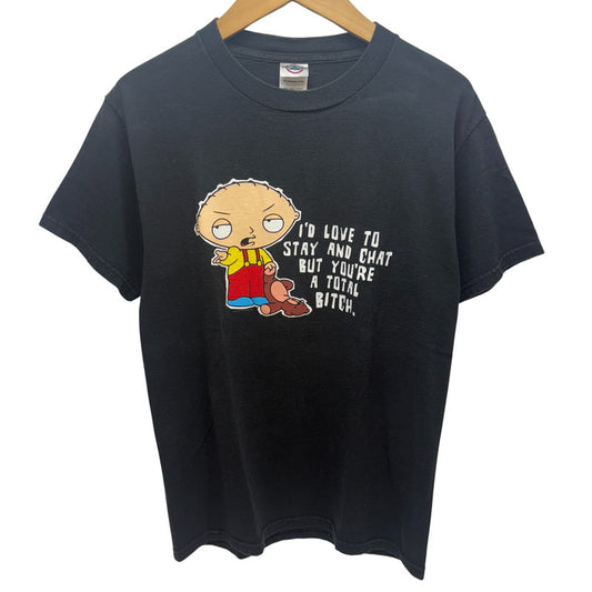 【中古品】【メンズ】 DELTA PRO WEIGHT デルタ プロ ウェイト 00S FAMILY GUY MESSAGE SS TEE ファミリー・ガイ 半袖 トップス 146-260519-yt-02-fur サイズ：S カラー：ブラック 万代Net店