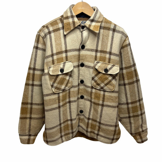 【現状渡し品】【メンズ】 PILE LINED CPO 70S-80S パイル ラインド シーピーオー WOOL CHECK JACKET ウール チェック ジャケット 146-260520-yt-04-fur サイズ：S カラー：ベージュ 万代Net店