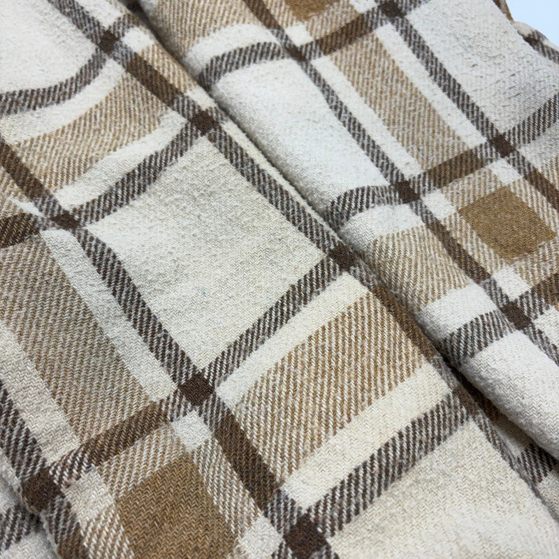 【現状渡し品】【メンズ】 PILE LINED CPO 70S-80S パイル ラインド シーピーオー WOOL CHECK JACKET ウール チェック ジャケット 146-260520-yt-04-fur サイズ：S カラー：ベージュ 万代Net店