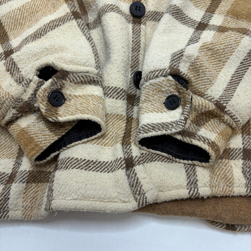 【現状渡し品】【メンズ】 PILE LINED CPO 70S-80S パイル ラインド シーピーオー WOOL CHECK JACKET ウール チェック ジャケット 146-260520-yt-04-fur サイズ：S カラー：ベージュ 万代Net店