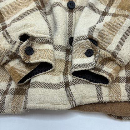 【現状渡し品】【メンズ】 PILE LINED CPO 70S-80S パイル ラインド シーピーオー WOOL CHECK JACKET ウール チェック ジャケット 146-260520-yt-04-fur サイズ：S カラー：ベージュ 万代Net店