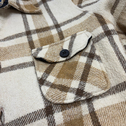 【現状渡し品】【メンズ】 PILE LINED CPO 70S-80S パイル ラインド シーピーオー WOOL CHECK JACKET ウール チェック ジャケット 146-260520-yt-04-fur サイズ：S カラー：ベージュ 万代Net店