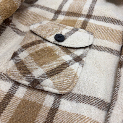 【現状渡し品】【メンズ】 PILE LINED CPO 70S-80S パイル ラインド シーピーオー WOOL CHECK JACKET ウール チェック ジャケット 146-260520-yt-04-fur サイズ：S カラー：ベージュ 万代Net店